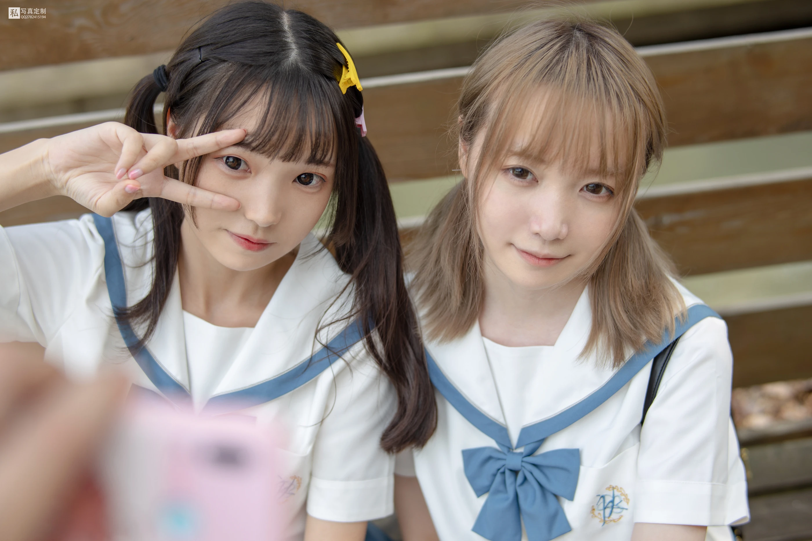 森萝财团 JKFUN-025 默陌&Aika  80D白丝过膝袜 [93P]插图2